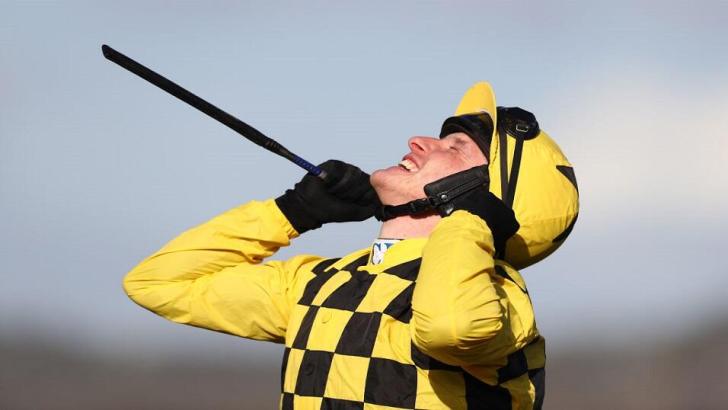 Jockey Paul Townend celebrates